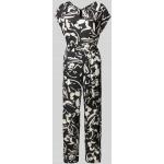 Zwarte Polyester Stretch MORE & MORE All over print Jumpsuits met print voor Dames 
