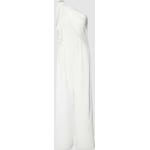 Witte Polyester Adrianna Papell Jumpsuits met Volants in de Sale voor Dames 