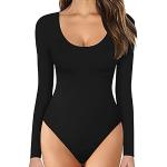 Womens Crew Neck Long Sleeve Bodysuit Comfortable Against The Skin Tops  Sexy Body Suits Women Clothing Thermal