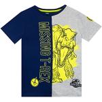 Jurassic World Jongens Dinosaur T-Rex T-Shirt Top met korte mouwen voor Kinderen Blauw 158