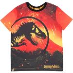 Jurassic World Lava Logo T-shirt, Kinderen, 104-170, Orange, Officiële Koopwaar