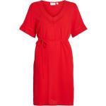 Rode Viscose Vila Mini jurken V-hals Mini in de Sale voor Dames 