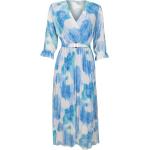 Casual Blauwe Polyester Casual jurken  in maat XL met Halve mouwen Maxi voor Dames 