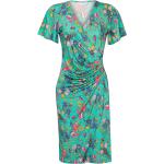 Casual Licht-turquoise Polyester Stretch Bloemen Floral dresses  in maat L met motief van Vlinder voor Dames 