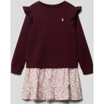 Bordeaux-rode Polyester Ralph Lauren Polo Kinder T-shirts met Volants in de Sale voor Meisjes 