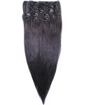 Zwarte Hair2Heart Clip In Extensions  in Paletten 