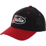 Justin Hoeden JI0184 CAP Wol Zwart Rood piekendeksel - zwart rood
