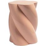 &k amsterdam Pillar Marshmallow Bijzettafel H 40 cm - Roze