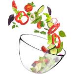 Transparante Glazen Saladeschalen Ovaal 