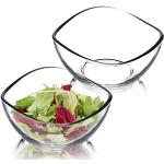 Transparante Glazen Saladeschalen 2 stuks 