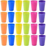 Multicolored Kunststof Herbruikbaar Drinkbekers 4 stuks 