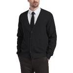 Casual Zwarte Wollen Gebreide Gebreide vesten  in maat XL voor Heren 