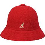 Casual Rode Acryl Kangol Bucket hats  in maat L 