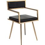Moderne Rose-gouden Roestvrije Stalen armleun KARE DESIGN Design stoelen 