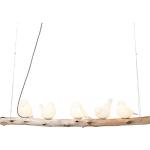 Eucalyptushouten KARE DESIGN E14 Design hanglampen met motief van Vogels 