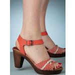 Retro Oranje Synthetische Sandalen met plateau in de Sale voor Dames 