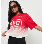 Retro Rode Jersey Sport T-shirts  in maat XL voor Dames 