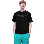 Zwarte Jersey Karl Lagerfeld T-shirts met ronde hals Ronde hals  in maat S Bio Sustainable voor Heren 