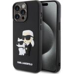 Zwarte Siliconen Karl Lagerfeld iPhone hoesjes type: Hardcase met motief van Katten voor Dames 
