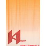 Oranje Zijden Karl Lagerfeld Damessjaals in de Sale 
