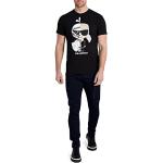 Zwarte Karl Lagerfeld T-shirts met ronde hals Ronde hals  in maat L voor Heren 