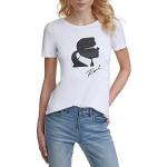 Witte Karl Lagerfeld T-shirts met ronde hals Ronde hals  in maat XS voor Dames 