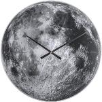 Karlsson wandklok Moon glas grijs, glas, grijs, 4 x 60 x 60 cm