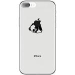 Transparante Siliconen Krasbestendig Ekakashop iPhone 7 Plus hoesjes type: Bumper Hoesje met motief van Panda 