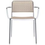 Zandbeige Aluminium Kartell Design stoelen gelakte 2 stuks 