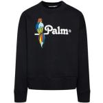 Katoenen Sweatshirt met Logodetail Palm Angels , Black , Heren