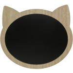 Katten/poezen krijtbord/memobord mdf 40 x 35 cm