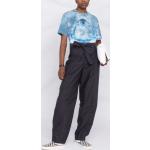 Blauwe Polyamide High waist KENZO Hoge taille broeken  in maat XS in de Sale voor Dames 