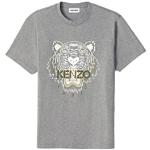 Kenzo Heren T-Shirt Tiger Zwart Tiger Blauw 100% Katoen (smalle maat) - zwart - Medium