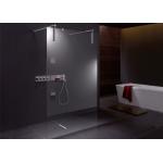Kermi Walk-in Shower Free Xs Inloopdouche 120x200 Met Profiel M/plafondsteun Zilver Glans-helder Clean