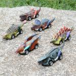 Kunststof Vervoer Speelgoedauto's met motief van Dinosauriërs 