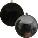 Zilveren Kunststof Decoris Kerstballen 
