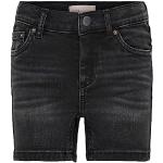 Zwarte ONLY Kinder jeans shorts  in maat 116 in de Sale voor Meisjes 