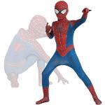 Kinderen superheld Spiderman, Spiderman Homecoming kostuum, Cosplay kostuum Unisex Halloween Spiderman kostuums voor kinderen en volwassenen Spider Man jumpsuit (90-100cm,E)
