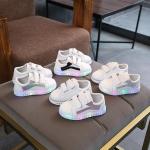 Multicolored Rubberen LED / Oplichtend / Gloeiend LED sneakers & Lichtgevende Sneakers  in maat 21 voor Babies 