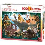 Blauwe King 1.000 stukjes Legpuzzels  in 501 - 1000 st met motief van Leeuwen voor Kinderen 
