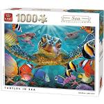King 5617 Schildpadden in de zee onderwater puzzel (1000 stukjes)