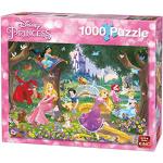 King KNG05278 A Beautiful Day Princess Disney Puzzel met 1000 stukjes, prachtige dag, blauw karton