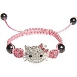 Roze Strass Kiss Me Hello Kitty Gevlochten Gevlochten armbanden  voor een Verjaardag voor Meisjes 