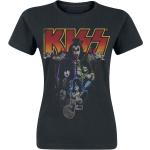 Kiss T-shirt - Band-Photo - S tot XXL - voor Vrouwen - zwart