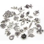 Vintage Zilveren Zilveren Bloemen Sieradensets Sustainable voor Meisjes 