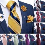 Klassieke Zijden Gestreepte Gestreepte stropdassen  voor een Stappen / uitgaan / feest voor Heren 