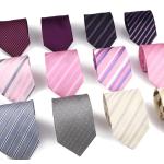 Klassieke Polyester Gestreepte Gestreepte stropdassen  voor een Bruiloft voor Heren 