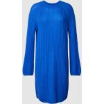 Koningsblauwe Wollen Tommy Hilfiger Gebreide Gebreide jurken Ronde hals  in maat S Knielang in de Sale voor Dames 
