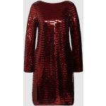 Bordeaux-rode Polyester Esprit Collection Pailletten jurken Boothals  in maat S Knielang met Sequins in de Sale voor Dames 
