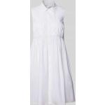 Witte Patrizia Pepe Mouwloze jurken Knielang voor Dames 